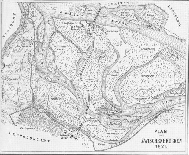 Karte-Zwischenbrücken